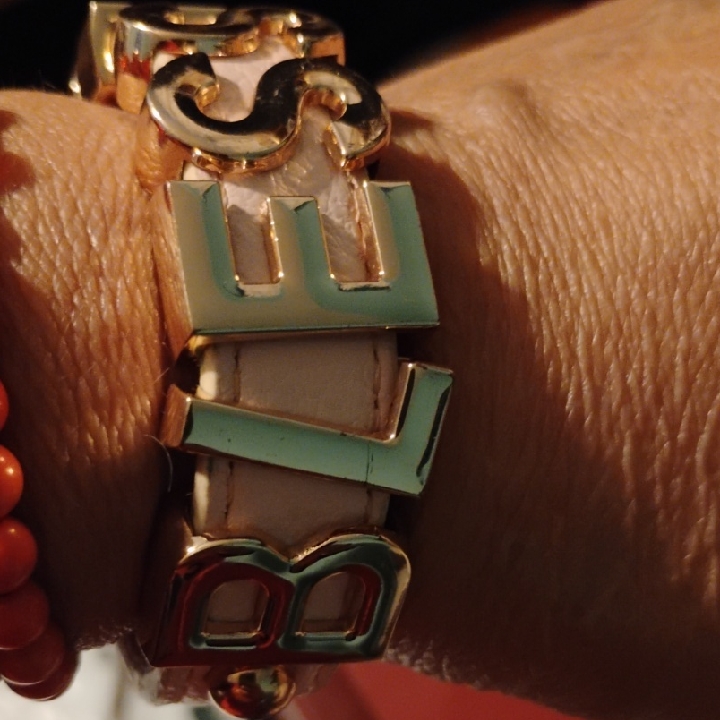 Chic Gold And Cream Women's Bracelet